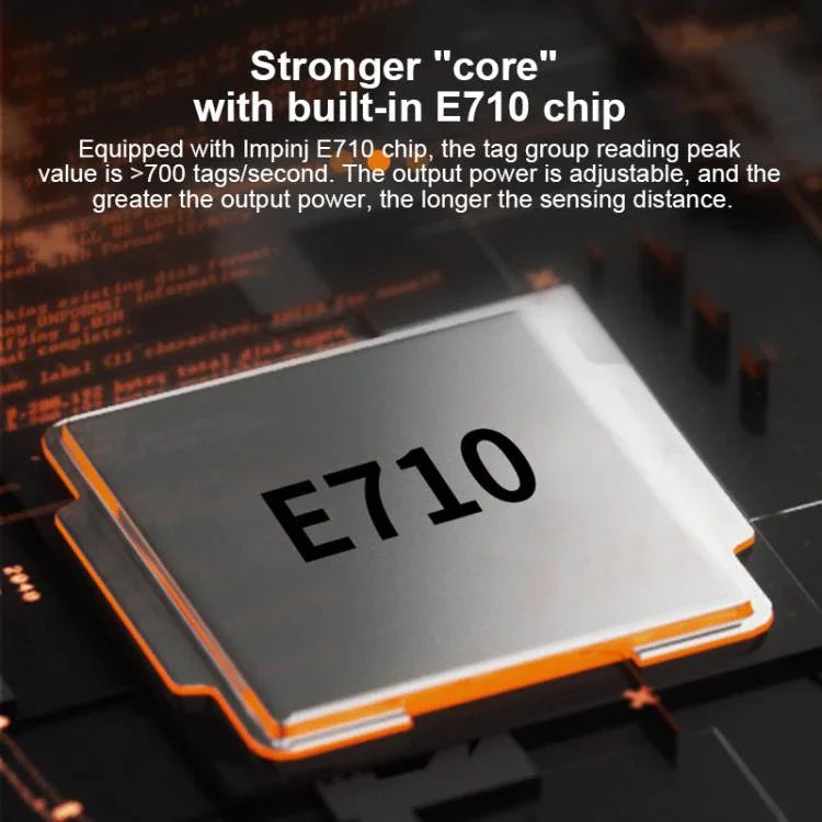 UHF RFIDリーダー 長距離 統合リーダーライター E710チップ搭載、スタイル：4G通信追加、4G通信追加