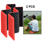 2 PCS Portable Folding Cellular Massage Cushion Outdoors Damp Proof Picnic Seat Mats EVA Pad, 2 PCS (Orange), 2 PCS (Blue), 2 PCS (Purple), 2 PCS (Red), 2 PCS (Dark green), 2 PCS (Grass green)