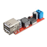 LDTR-WG0257 デュアルUSB 9V/12V/24V/36Vから5Vコンバーター DC-DC 3Aステップダウン電源モジュール、9V-36Vから5V 3A