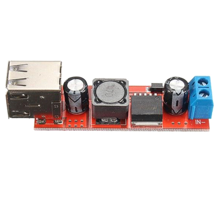LDTR-WG0257 デュアルUSB 9V/12V/24V/36Vから5Vコンバーター DC-DC 3Aステップダウン電源モジュール、9V-36Vから5V 3A