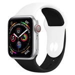 Apple Watch Series 3 & 2 & 1 42mm用 ダブルカラ―シリコンウォッチバンド（ライトブルー＋ライトピンク）