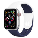 Apple Watch Series 3 & 2 & 1 42mm用 ダブルカラ―シリコンウォッチバンド（ライトブルー＋ライトピンク）