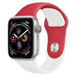 Apple Watch Series 3 & 2 & 1 42mm用 ダブルカラ―シリコンウォッチバンド（ライトブルー＋ライトピンク）