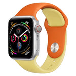 Apple Watch Series 3 & 2 & 1 42mm用 ダブルカラ―シリコンウォッチバンド（ライトブルー＋ライトピンク）
