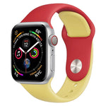 Apple Watch Series 3 & 2 & 1 42mm用 ダブルカラ―シリコンウォッチバンド（ライトブルー＋ライトピンク）