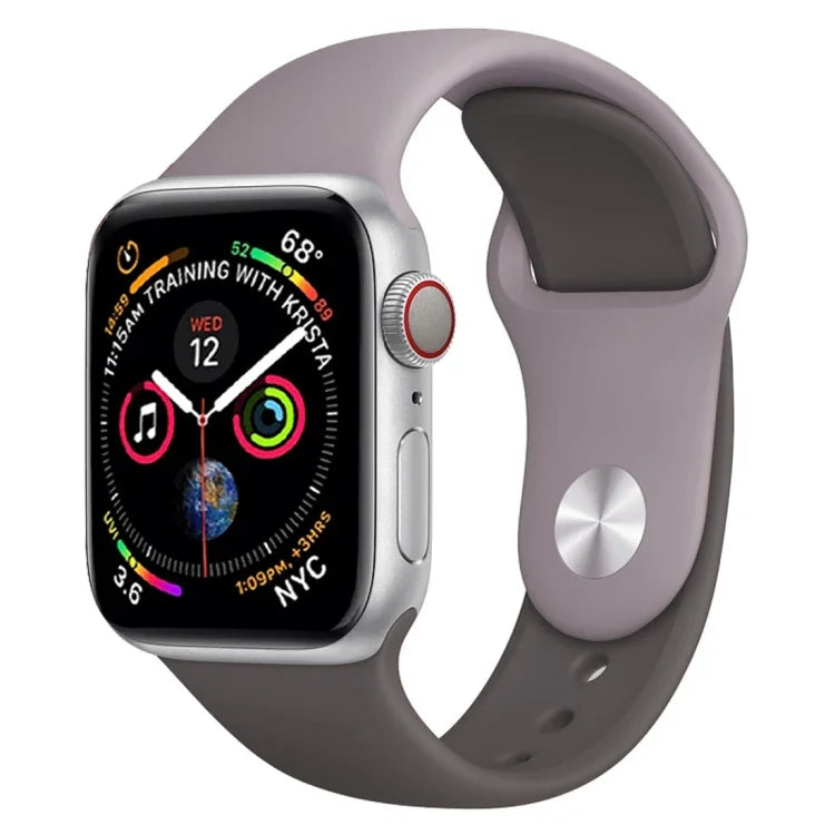 Apple Watch Series 3 & 2 & 1 42mm用 ダブルカラ―シリコンウォッチバンド（ライトブルー＋ライトピンク）