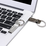MicroDrive 4GB USB 2.0 メタルキーチェーン Uディスク、4GB