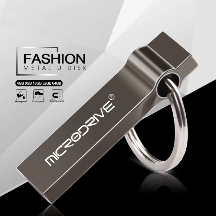 MicroDrive 4GB USB 2.0 メタルキーチェーン Uディスク、4GB