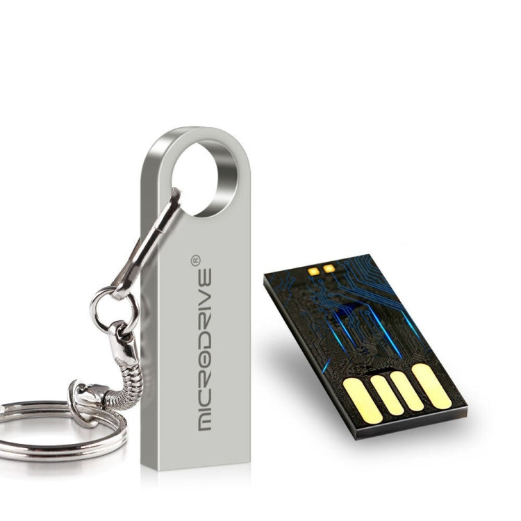 MicroDrive 16GB USB 2.0 メタル防水高速 Uディスク（グレー）、16GB