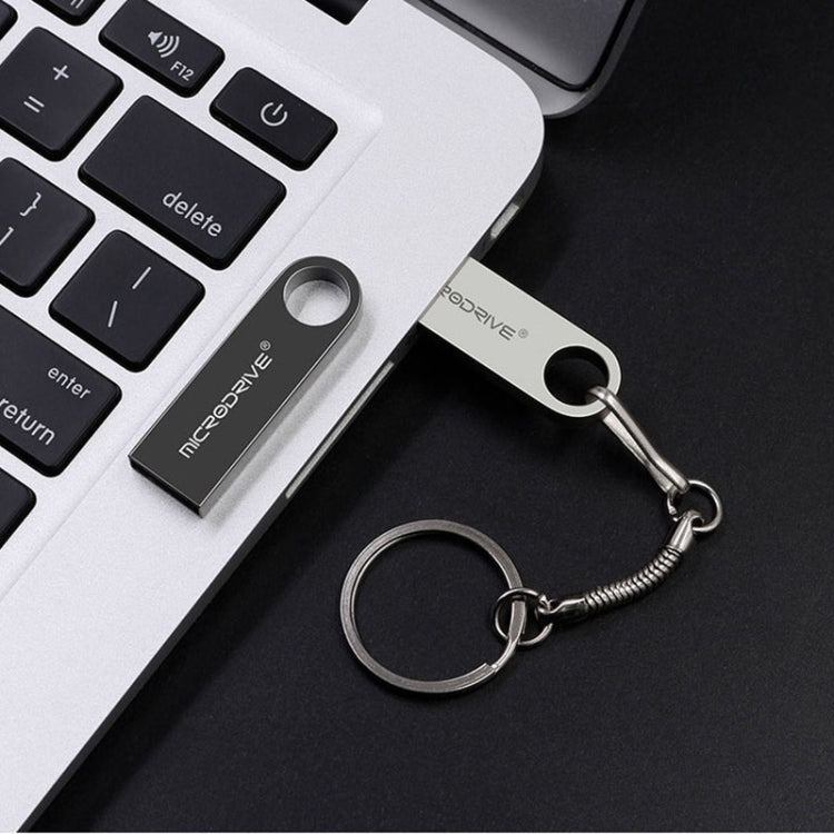 MicroDrive 16GB USB 2.0 メタル防水高速 Uディスク（グレー）、16GB