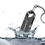 MicroDrive 16GB USB 2.0 メタル防水高速 Uディスク（グレー）、16GB