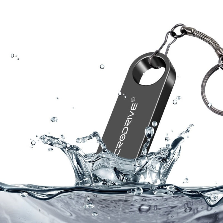 MicroDrive 16GB USB 2.0 メタル防水高速 Uディスク（グレー）、16GB