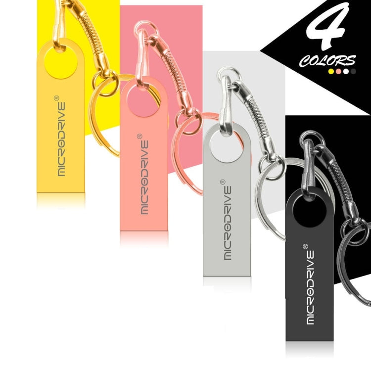 MicroDrive 16GB USB 2.0 メタル防水高速 Uディスク（グレー）、16GB