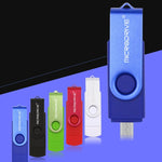 MicroDrive 32GB USB 2.0 モバイルコンピューター デュアルユース 回転式 OTG メタル Uディスク、32GB