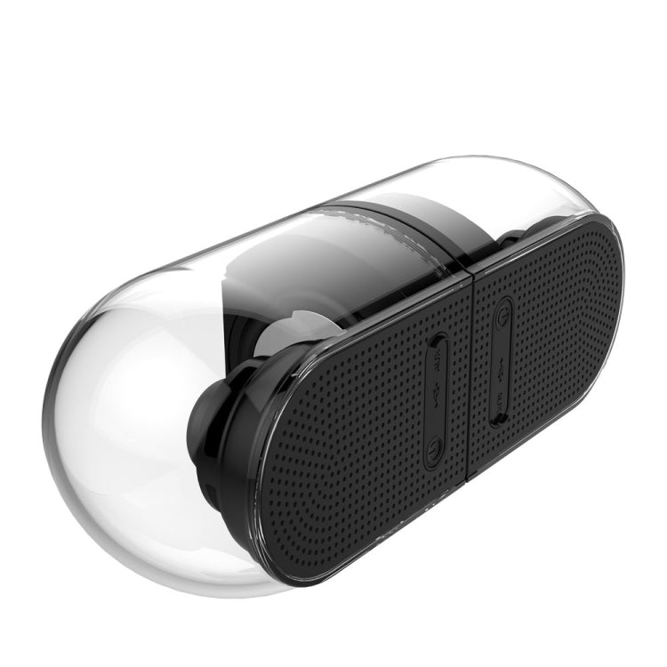 本物の3D TWS 磁気ワイヤレス Bluetooth ステレオサラウンド HiFi スピーカー フル透明ホーム