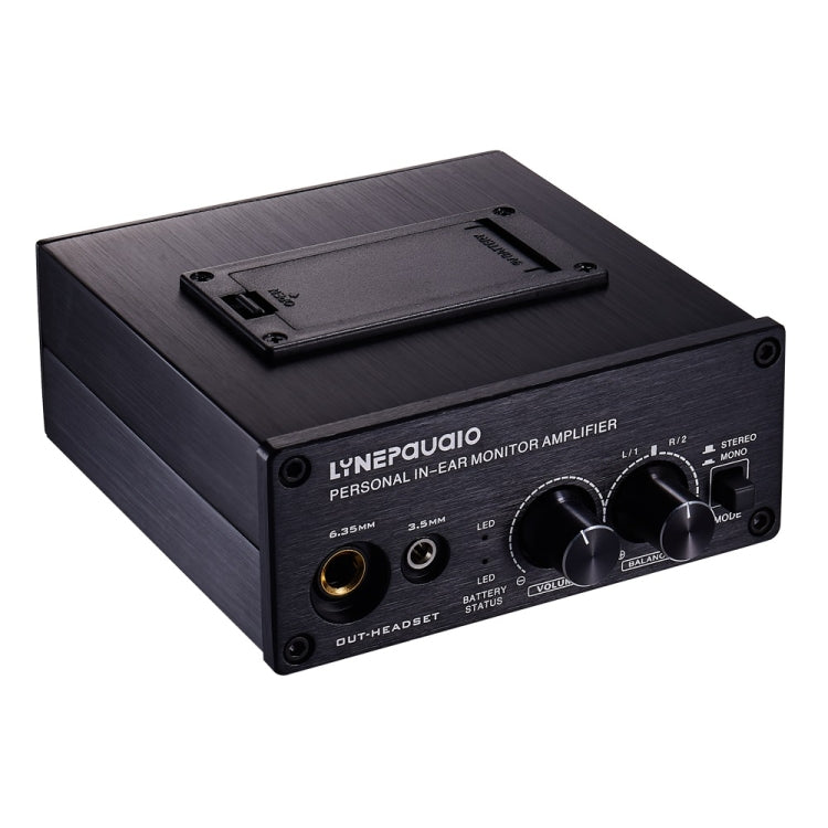 LINEPAUDIO B982 パワーアンプ 楽器ドラマーイヤホンモニター信号アンプ、デュアルXLR入力、B982