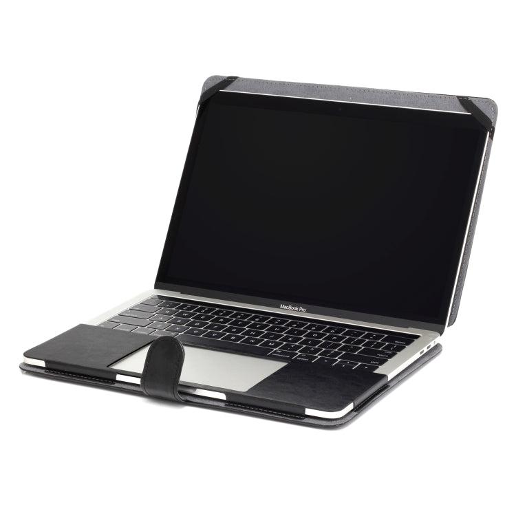 クレイジーホーステクスチャー横開きレザーピーユーケース MacBook Pro 13.3インチ A1989 (2018)用、MacBook Pro 13.3インチ A1989 (2018)
