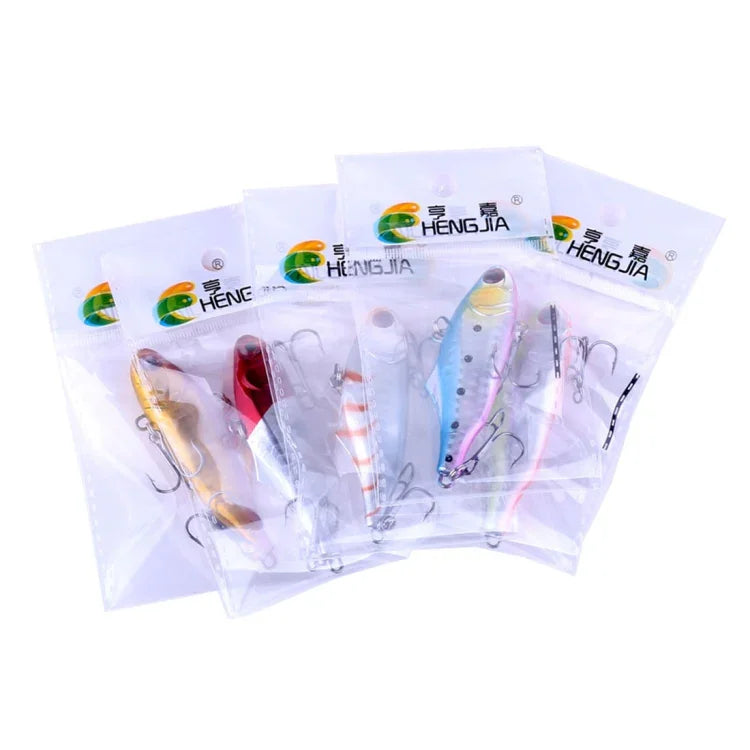 HENGJIA VI026 7cm/24g 全層泳層プラスチックハードベイト 釣りルアーセット タックルベイト、袋入り