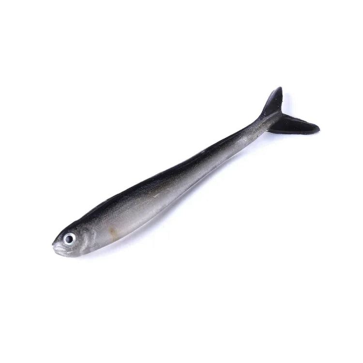 HENGJIA SO101 10個入り 8cm/2.4g ドジョウソフトベイト 二色小魚路ソフト釣りルアー 海釣り用