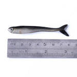 HENGJIA SO101 10個入り 8cm/2.4g ドジョウソフトベイト 二色小魚路ソフト釣りルアー 海釣り用