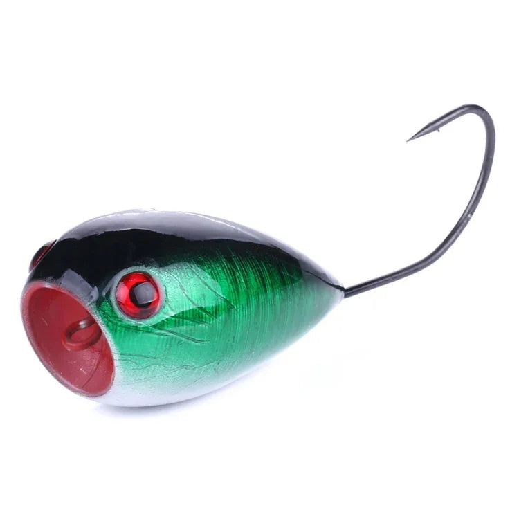 HENGJIA PO036 8個セット 8cm/13g ビッグマウス シングルフック 水面波打ちハードベイトルアー アウトドア釣り用ルアー 釣り餌 釣り道具, PO036