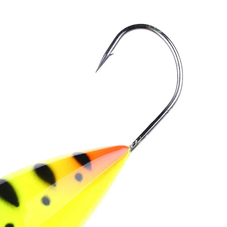 HENGJIA PO036 8個セット 8cm/13g ビッグマウス シングルフック 水面波打ちハードベイトルアー アウトドア釣り用ルアー 釣り餌 釣り道具, PO036