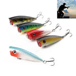 HENGJIA PO035 6cm/6g 5個セット シミュレーションハードベイト 釣りルアーセット 釣り餌 淡水・海水対応, PO035 5個入り