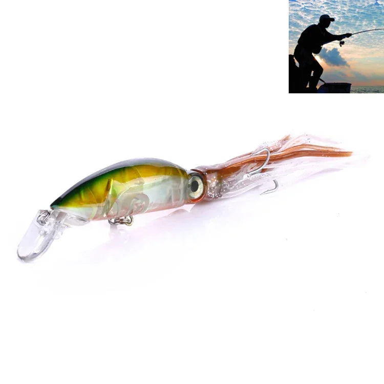 HENGJIA JIZ002 10cm/16.6g 大きなタコイカ型ハードベイト ロングショット釣りルアー 淡水・海水対応, JIZ002 A, JIZ002 B, JIZ002 C, JIZ002 D, JIZ002 E, JIZ002 F, JIZ002 G, JIZ002 H