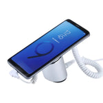 Aluminum Shell Cylindrical Display Stand Digital Magnetic Security System Burglar Alarm / Anti - theft Alarm Display Holder for Mobile Phones with Type - C / USB - C Port - Trustpick