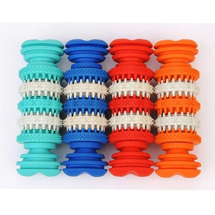 Dog Toy for Pets Tooth Cleaning Chewing Toys of Non - Toxic Soft Rubber , Small Size,Length:12cm - Trustpick