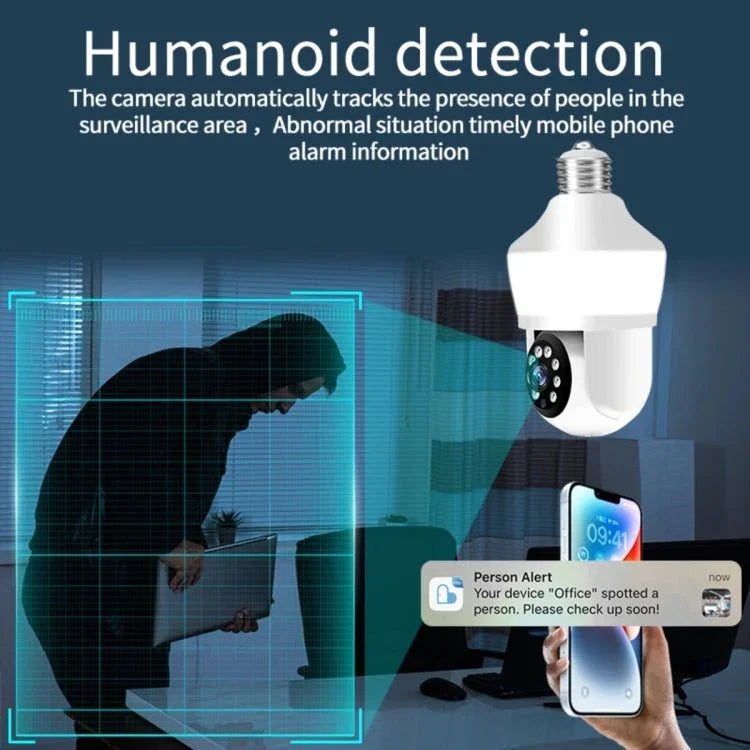 DP43 Bulb - type Motion Tracking Night Vision Smart Camera Supports Voice Intercom - Trustpick