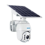 ESCAM QF280 HD 1080P IP66 Waterproof WiFi Solar Panel PT IP Camera with Battery, Support Night Vision / Motion Detection / TF Card / Two Way Audio - Trustpick
