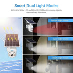 ESCAM QF480 US Version HD 1080P IP66 Waterproof 4G Solar Panel PT IP Camera with Battery, Support Night Vision / Motion Detection / TF Card / Two Way Audio - Trustpick