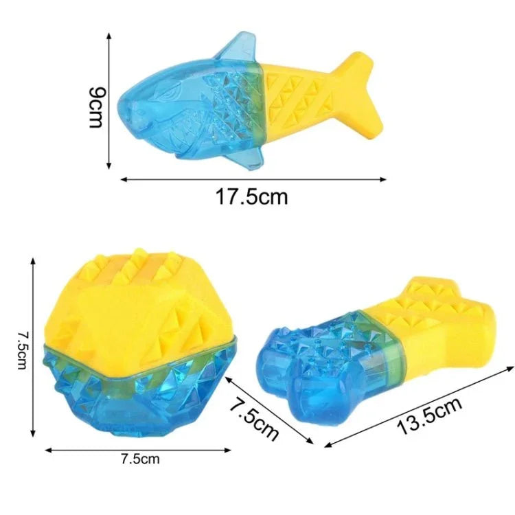 Frozen Bone Toys Pet Dog Teeth Grinding TPR Toys, Specification: Bone - Trustpick