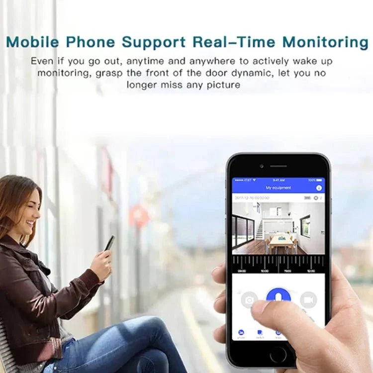 M2 720P Smart WIFI Video Visual Doorbell,Support Mobile Phone Remote Monitoring & Night Vision - Trustpick