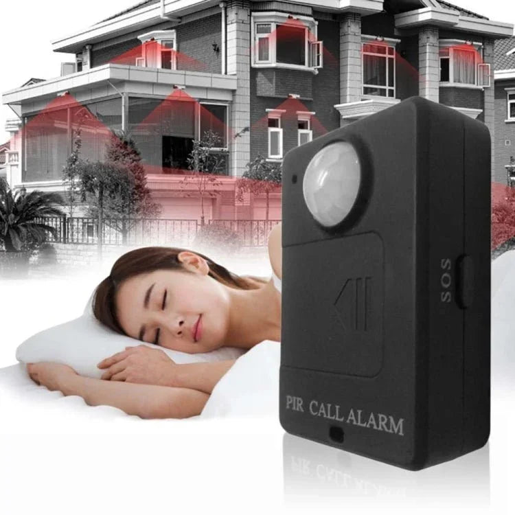 Mini PIR Alert Sensor Wireless Infrared GSM Alarm Monitor Motion Detector Detection Home Anti - theft System, EU Plug - Trustpick