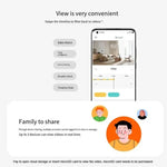 Original Xiaomi Mijia Smart Camera 3 PTZ Version 3K AI Detection Baby Monitor 5MP 360 Degree View Webcam Day & Night Work Infrared Night Vision, With US Plug Adapter - Trustpick