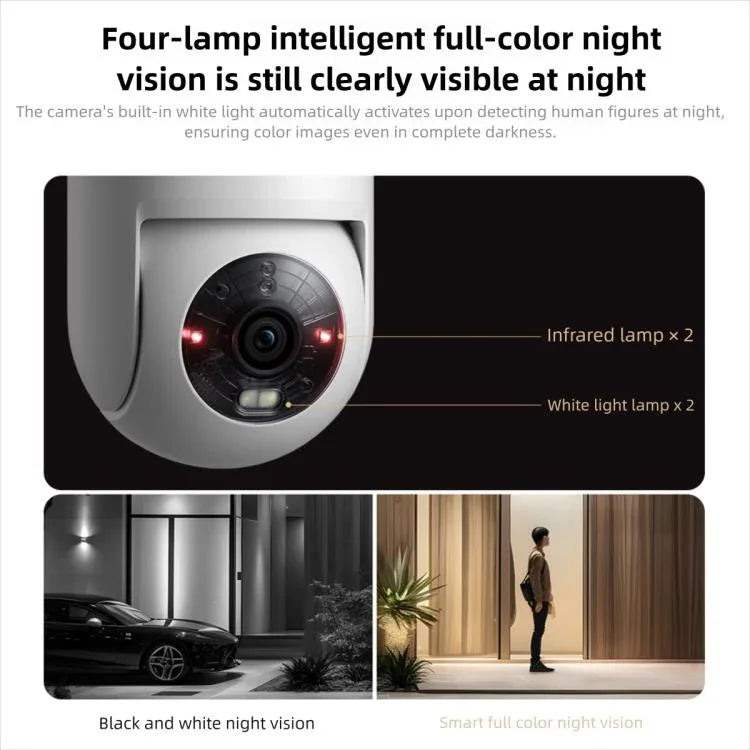 Original Xiaomi Outdoor Camera 4C 3K Full Color Night Vision 5MP IP66 Human Tracking Sound And Light Warning Voice Call Camera - Trustpick