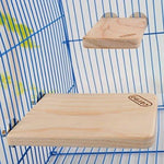 Pet Wooden Rectangular Springboard Hamster Small Pets Pedal Toys, Small - Trustpick