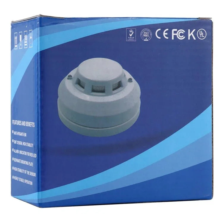 Photoelectric Smoke Detector with Red LED Indicator - Trustpick