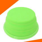 Portable Stretchable Silicon Food Feeder Dish Serving Bowl Water Container for Cat Dog Pet (Random Color Delivery) - Trustpick