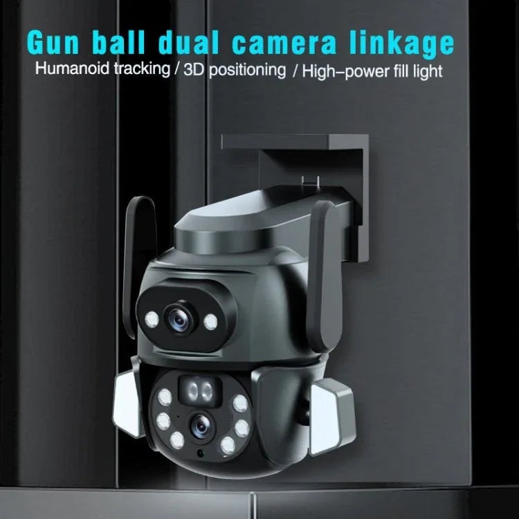 Q821 4MP Binocular Zoom Dual Light Source Outdoor IP67 Waterproof WiFi Camera - Trustpick