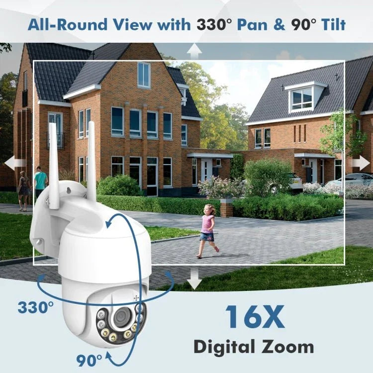 QX59 1920 x 1080P HD 2MP Wireless WiFi Smart Surveillance Camera - Trustpick