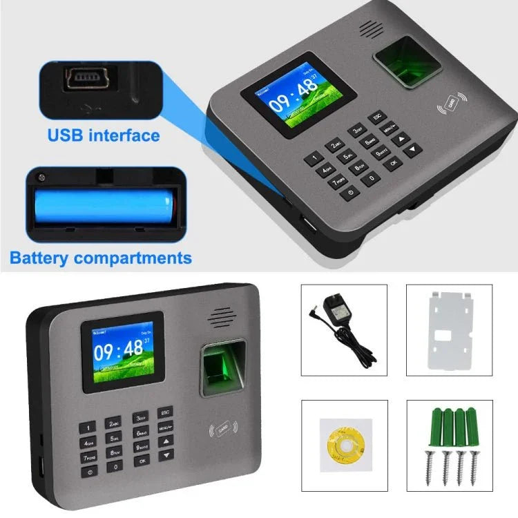 Realand AL321 Fingerprint Time Attendance with 2.4 inch Color Screen & ID Card Function - Trustpick