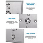 S86 Stainless Steel Exit Button 86 Metal Access Control Switch - Trustpick