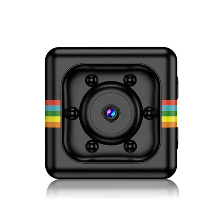 SQ11 Mini DV HD 480P 6 LEDs Sport Recorder Camera with Holder, Support Monitor Detection & IR Night Vision & TF Card - Trustpick