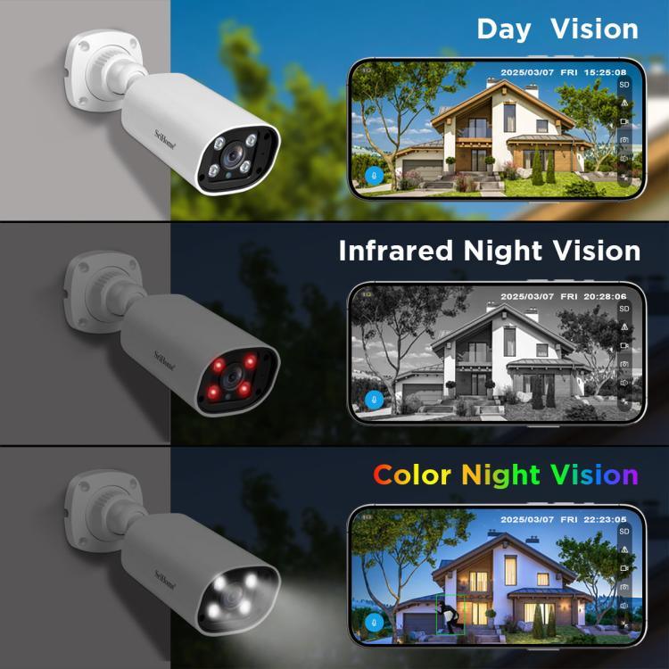 SriHome NVS008 - AHD006 2MP HD 8 - CH XVR NVR Camera Network Video Recorder Kit - Trustpick