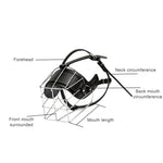 Steel Cage Style Dog Basket Wire Muzzle Protective Snout Cover with Leather Strap, Size: M - Trustpick