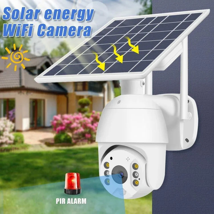 T16 1080P Full HD 4G (US Version) Network Monitoring Solar Powered Camera, Support PIR + Radar Alarm, Night Vision, Two Way Audio, TF Card - Trustpick