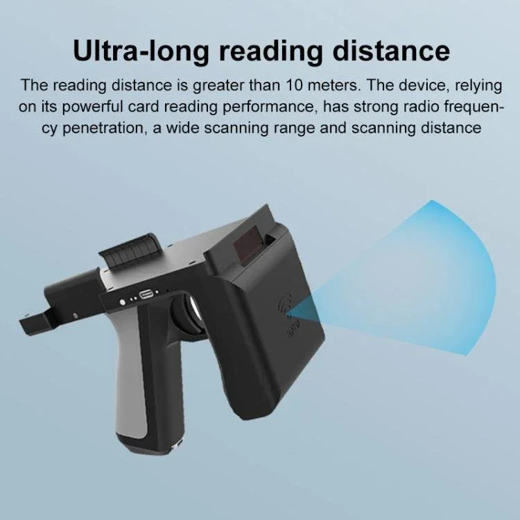 UHF RFID Radio Frequency High Performance Handheld Back Clip Bluetooth Communication Reader, Style: Bluetooth RFID Reading and Writing + One/Two - dimensional Code Scanning - Trustpick